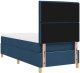 Łóżko z materacem Box Spring Niebieskie 90x200 cm Tkanina 9