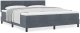 Łóżko Box Spring z materacem Ciemnoszary Super King Aksamit 3