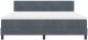 Łóżko Box Spring z materacem Ciemnoszary Super King Aksamit 7
