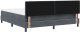 Łóżko Box Spring z materacem Ciemnoszary Super King Aksamit 9