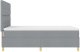 Łóżko boxspring z materacem Jasnoszare 140x190 cm Tkanina 8
