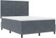 łóżko kontynentalne z materacem ciemnoszary 160x200 cm aksamit 6