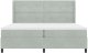 Łóżko z materacem z tapicerką z aksamitu jasnoszare 200x200 cm 8