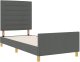 Stelaż łóżka Ciemnoszary 100x200 cm Z materiału 3