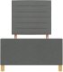 Stelaż łóżka Ciemnoszary 100x200 cm Z materiału 8