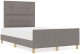 vidaXL Ramka łóżka Taupe 120x200 cm Tkanina 4