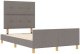 vidaXL Ramka łóżka Taupe 120x200 cm Tkanina 6