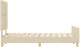 Ramka łóżka w kolorze kremowym, 120x190 cm, wykonana z tkaniny 9