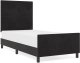 Rama Łóżka Czarna 80x200 cm Aksamit 4
