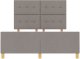 Stelaż łóżka - Taupe - 160x200 cm Tkanina 7