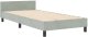 Stelaż łóżka Jasnoszary 100x200 cm Velvet 3