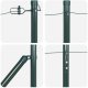 Słupki ogrodzeniowe z ostrzem 52 sztuki 32 mm 170 cm Stal ocynkowana 4