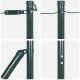 Słupki Ogrodzeniowe 52 szt. Zielone 32 mm 150 cm Stal Galwanizowana 4