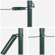 vidaXL Słupki Ogrodzeniowe 26 sztuk Zielony 32 mm 120 cm Stal Galwanizowana 5