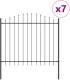 Ogrodzenie szare 11,9x1,5 m stalowe 1