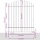 Ogrodzenie z hokus-pokus Szare 13,6x2 m Stal 6