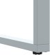 vidaXL Stół do jedzenia na zewnątrz Szary 140x80x75 cm Stal i Drewno Akacjowe 9