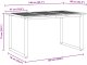 vidaXL Stół do jedzenia na zewnątrz Szary 140x80x75 cm Stal i Drewno Akacjowe 10