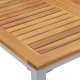 vidaXL Stół ogrodowy 180x90x75 cm z litego drewna akacjowego i metalu 8