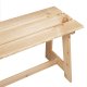 ławka ogrodowa 119x35x47 cm z litego drewna sosnowego 6