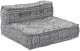 Puf modułowy Jasnoszary 70x70x54 Tkanina 2