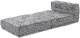 Puf modułowy Jasnoszary 70x70x54 Tkanina 3