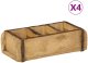 Tac 4 szt 30x14x9 cm Drewno odzyskane 2