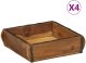 vidaXL Tace 4 szt 31x29x10 cm Z drewna z odzysku 2