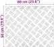 Panele Aluminiowe Checker 2 szt. Antypoślizgowe 60x50 cm 7