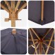 vidaXL Ciemnoszary parasol ogrodowy 217x230 cm z bambusa 5