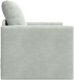 Sofa podłogowa Jednostkowa Konwertowalna Aksamitna 74x77x81 cm Jasnoszary 6