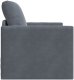 Sofa podłogowa Single z weluru 74x77x81 cm w ciemnoszarym kolorze 5