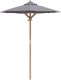vidaXL Parasol ogrodowy ciemnoszary 150x210 cm z bambusa 4