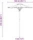 vidaXL Parasol ogrodowy ciemnoszary 150x210 cm z bambusa 7