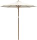 vidaXL Parasol ogrodowy Kremowy 240x260 cm z Bambusa 4