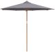 Parasol Ogrodowy Ciemnoszary 270x260 cm z Bambusa 1