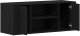 vidaXL Szafka RTV Czarny Dąb 100x35x40 cm Drewno inżynieryjne 5