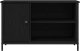 Szafka na telewizor Czarny Dąb 80x40x50 cm Z drewna inżynieryjnego i stali 6