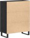 Sekretarzyk Czarny Dąb 69,5x34x90 cm Drewno inżynieryjne 7