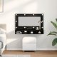 vidaXL Szafka z lustrem LED w czarnym dębie - 90x31,5x62 cm 1