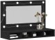 vidaXL Szafka z lustrem LED w czarnym dębie - 90x31,5x62 cm 3