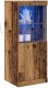 Szafka z oświetleniem LED Stary drewniany 41x37x100 cm 2