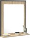 Lustro vidaXL Lustro łazienkowe z półką Sonoma Oak 50x12x60 cm 3