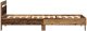 vidaXL Łóżko z oświetleniem LED Stary drewniany 75x190 cm Drewno inżynieryjne 7