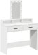 Toaletka Biała MDF 100 x 41 x 140 cm Toaletka Prostokątna 1