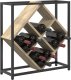 Stojaki na wino Sonoma dąb, czarny Płyta wiórowa, metal Średni 2