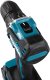 Makita DDF487RFE3 wkrętak zasilany/zakrętark udarowy 1700 RPM Czarny, Niebieski, Stal 11