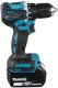 Makita DDF487RFE3 wkrętak zasilany/zakrętark udarowy 1700 RPM Czarny, Niebieski, Stal 5