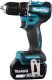 Makita DDF487RFE3 wkrętak zasilany/zakrętark udarowy 1700 RPM Czarny, Niebieski, Stal 8