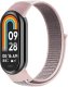 Beline pasek Mi Band 9/8 NylonLoop       różowy/pink 1